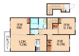 セントリビエB【203号室】の間取り
