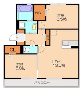 オッツ丸善【3階】の間取り