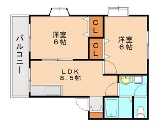 サンティール門松A棟【2階】の間取り