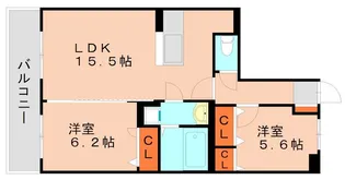 サンセール【302号室】の間取り