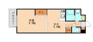 ルミエール原町【201号室】の間取り