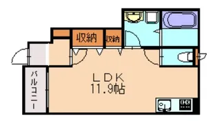 グラン・ボヌールⅡ【105号室】の間取り