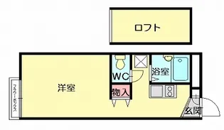レオパレス空港南【1階】の間取り