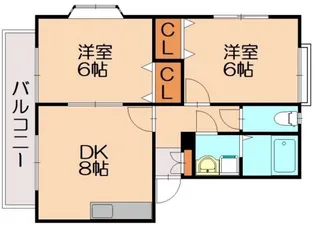 メゾンシスタスB棟【1階】の間取り