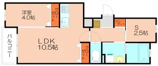 アールレジアエミネンス【403号室】の間取り
