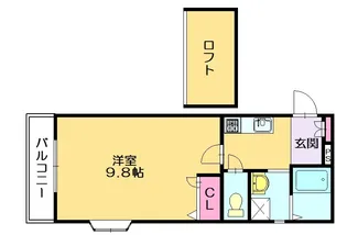 ドミールジャルダンA【2階】の間取り