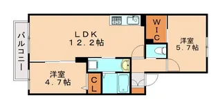 ラフィーネメゾン上久原A【204号室】の間取り