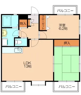 カンフォーロ藤木【305号室】の間取り