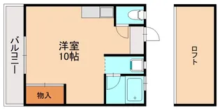 シティベール6番館 F棟【201号室】の間取り