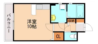 第7ホウシュウコーポ篠栗【402号室】の間取り