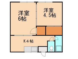 若根荘【101号室】の間取り