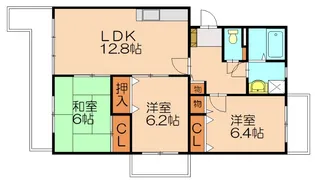 リヴェール伊賀Ⅱ【4階】の間取り