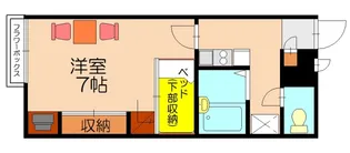 レオパレス土井駅東【2階】の間取り
