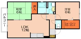 ラグラシューズ田代B【210号室】の間取り