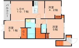 サンライズ門松【202号室】の間取り