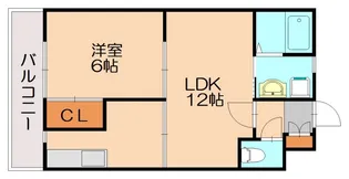 レジデンス蔵【106号室】の間取り