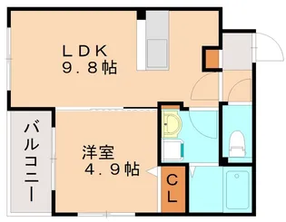 カサベルデ原町駅前【1階】の間取り
