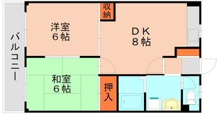 ウェルズ児島Ⅱ【205号室】の間取り