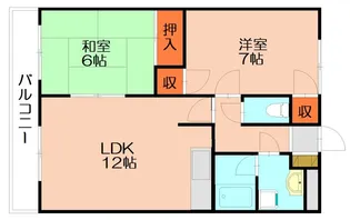 SP江辻【2階】の間取り