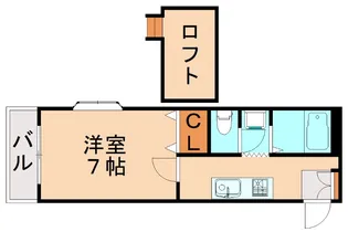 ルート門松駅ⅡB【107号室】の間取り