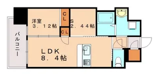 サードプレイス吉塚駅前【12階】の間取り