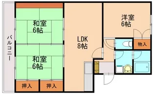 プレリュード篠栗Ⅱ【305号室】の間取り