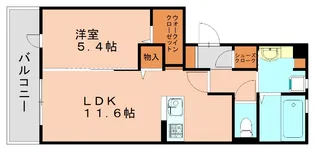 カレントⅡ【3階】の間取り