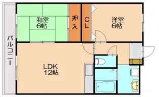 ワインツリー【302号室】の間取り