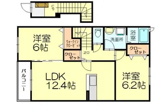 アグレアブルハウス紫陽花【2階】の間取り