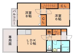 エレグランスA【5号室】の間取り
