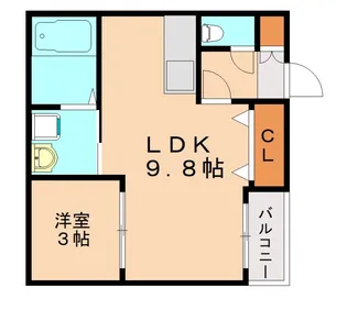 COMFORTIA安部山公園【3階】の間取り