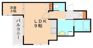 福岡県北九州市戸畑区牧山1丁目【アパート】の間取り