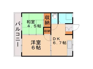 シャトー高峰【1階】の間取り