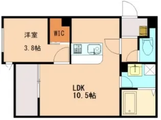Crecia片野Ⅱ【1階】の間取り