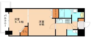 福岡県北九州市小倉北区江南町【マンション】の間取り