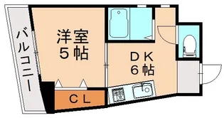 福岡県北九州市小倉北区香春口2丁目【マンション】の間取り
