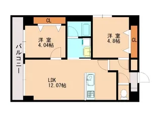 福岡県北九州市小倉北区三萩野1丁目【マンション】の間取り