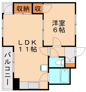 福岡県北九州市小倉北区黄金2丁目【マンション】の間取り