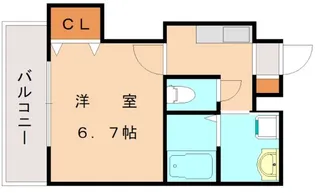 福岡県北九州市小倉北区大手町【マンション】の間取り
