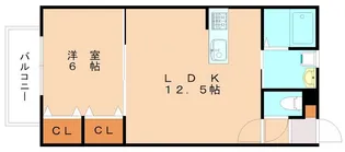 福岡県北九州市小倉北区赤坂3丁目【アパート】の間取り