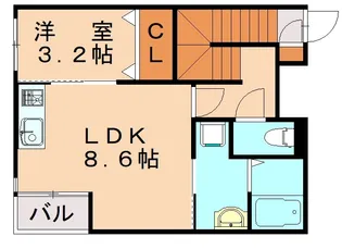 Lila城野【2階】の間取り