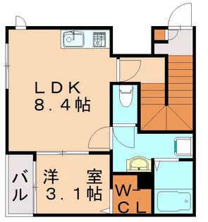 Lila城野【2階】の間取り