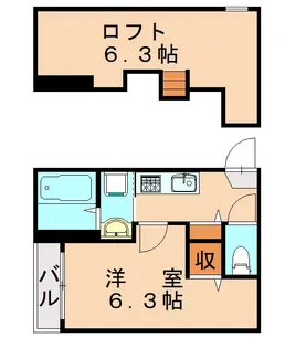 ソフィアHJ Ⅱ【2階】の間取り
