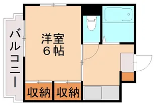 ユタカコート天神【5階】の間取り