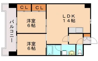 アルシュ北方【11階】の間取り