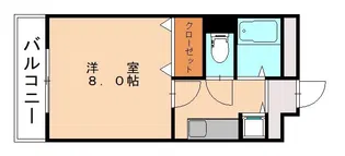 シャルム明石Ⅲ【2階】の間取り
