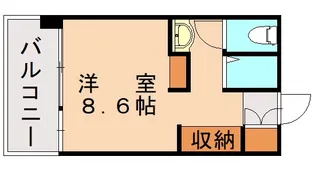コンプレート古船場【203号室】の間取り