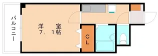 クィーンズ渡辺【2階】の間取り