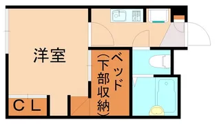 レオパレスソレーユ萩崎【102号室】の間取り