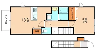 ベルムーンB【2階】の間取り